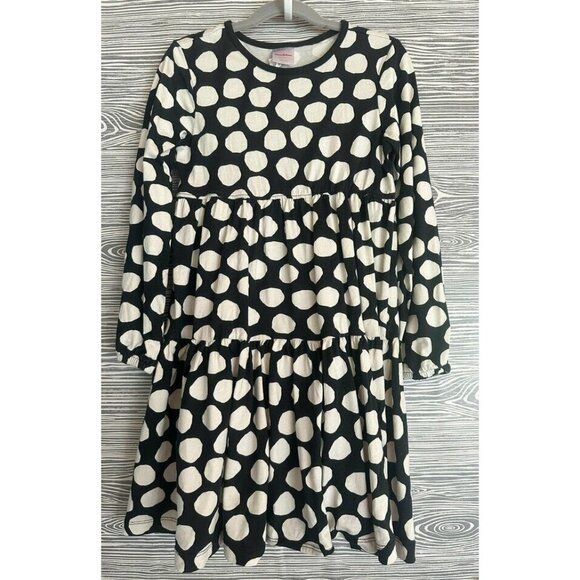 Hanna Black & White Dot Dress VGUC - Picture 1 of 5